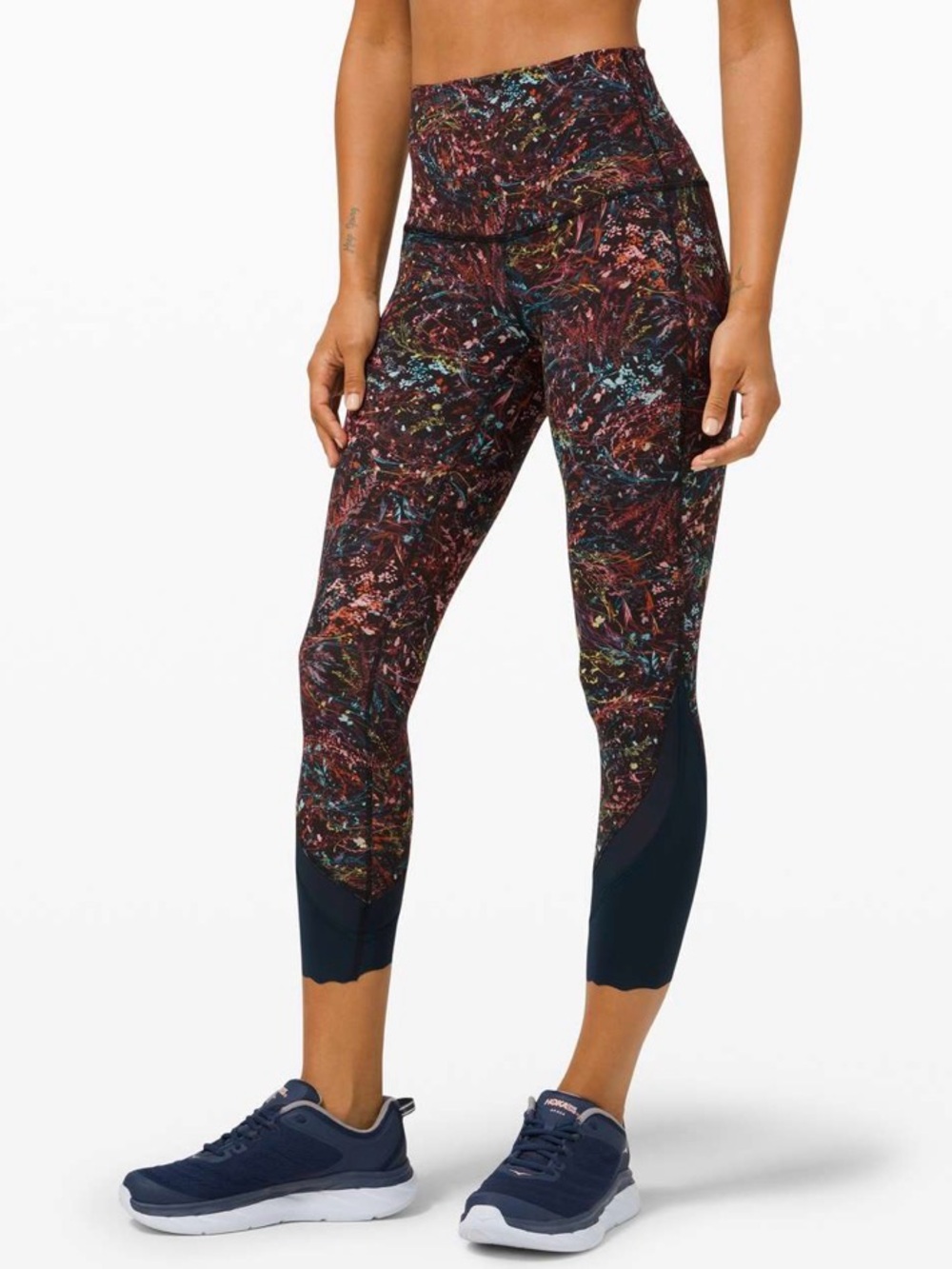 Lululemon Wunder Under High-Rise Crop 23" *Updated Scallop Full-On Luxtreme 10